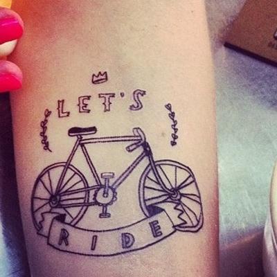 Small Bicycle Women Tattoo Ideas To Repeat  Tattoos for women Bicycle  tattoo Tattoo designs